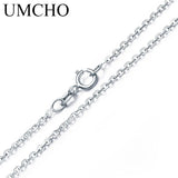 925 Sterling Silver Necklace Cable Chain 18 inch for Women