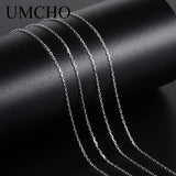 925 Sterling Silver Necklace Cable Chain 18 inch for Women