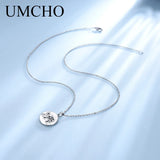 Elephant Round Necklace For Women Gift Fine Jewelry