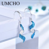 925 Sterling Silver Spiral Drop Earrings