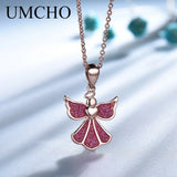 Romatic Angle Silver Necklace 925 Sterling Silver Necklaces & Pendants