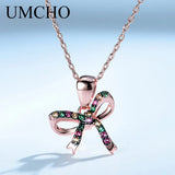 Colorful Nano Gemstone 925 Silver Necklace for Women
