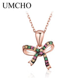 Colorful Nano Gemstone 925 Silver Necklace for Women