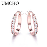 Silver 925 Clip Earrings Women Morganite Wedding Engagement Jewelry