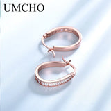 Silver 925 Clip Earrings Women Morganite Wedding Engagement Jewelry