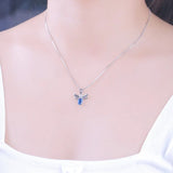 Silver 925 Honey Bee Pendant Necklace Fine Jewelry for Women