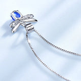 Silver 925 Honey Bee Pendant Necklace Fine Jewelry for Women