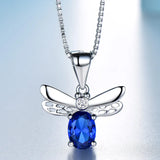 Silver 925 Honey Bee Pendant Necklace Fine Jewelry for Women