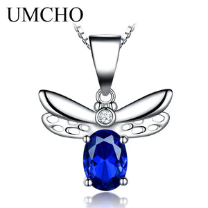Silver 925 Honey Bee Pendant Necklace Fine Jewelry for Women