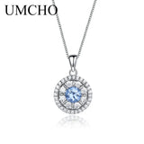 925 Silver Leaf Pendant Necklace with Gemstone for Girl