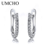 Romantic Clear Gemstone Silver Clip Earrings