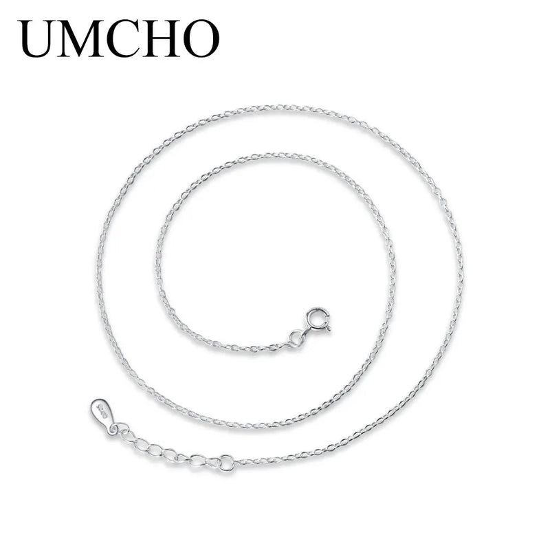 925 Silver Necklace Cable Chain 18 inch Fine Jewelry
