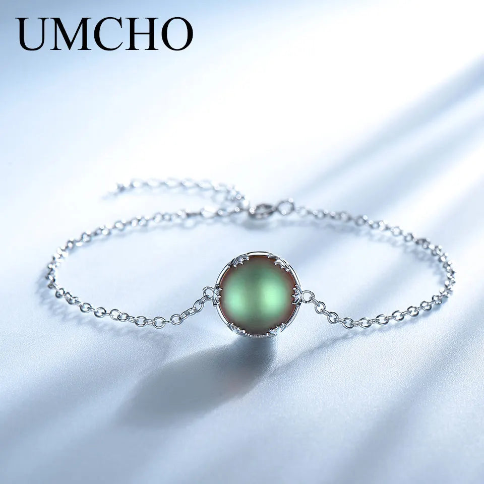 925 Silver Bracelet Aurora Gemstone Jewelry For Women
