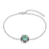 925 Silver Bracelet Aurora Gemstone Jewelry For Women
