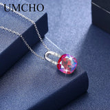 925 Silver Crystal Lock Pendant Necklace For Women Girl Wedding