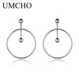 925 Sterling Silver Hoop Earrings Women Party Wedding Jewelry