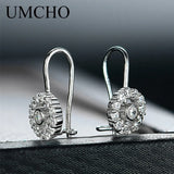 925 Silver Round Clip Earrings for Women