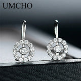 925 Silver Round Clip Earrings for Women