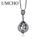 925 Silver Leaf Pendant Necklace Gemstone, Girl Gift Jewelry