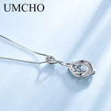 925 Sterling Silver Leaf Pendant Necklace Gemstone Girl Gift Jewelry