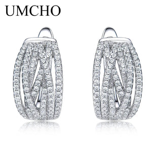 925 Silver Rose Clip Earrings Gift Wedding Anniversary Jewelry