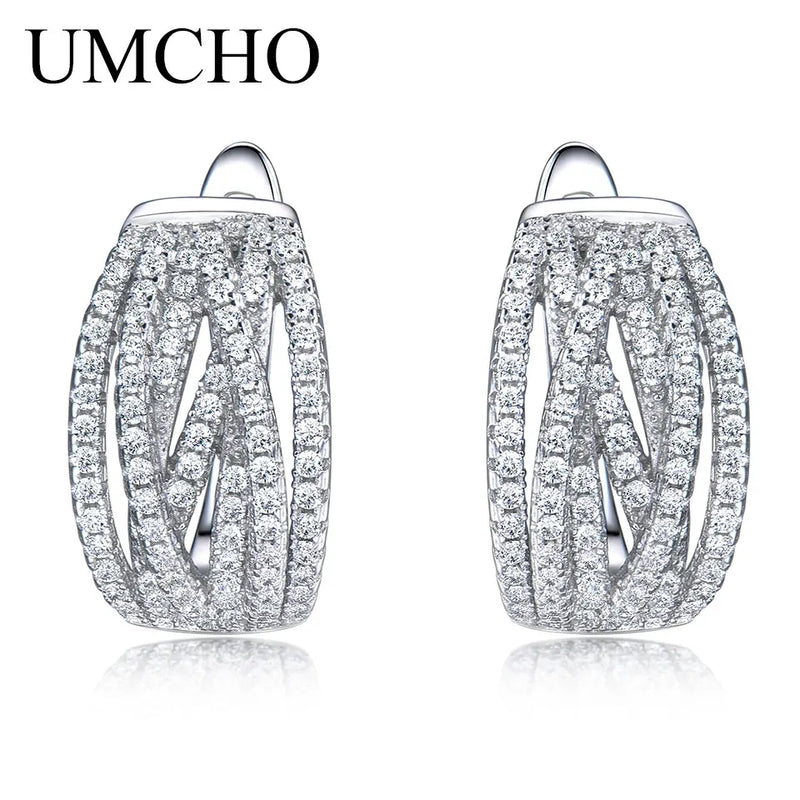 925 Silver Rose Clip Earrings Gift Wedding Anniversary Jewelry