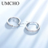 Solid Silver 925 CZ Clip Earrings For Women Birthday Charms Fine Jewelry