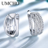 Sterling Silver 925 Clip Earrings Women Anniversary Wedding Gift Jewelry