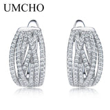 Sterling Silver 925 Clip Earrings Women Anniversary Wedding Gift Jewelry