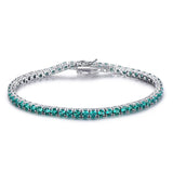 925 Silver Birthstone Bracelet Romantic Wedding Jewelry