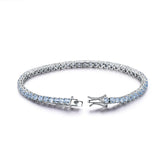 925 Silver Birthstone Bracelet Romantic Wedding Jewelry