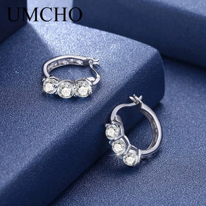 Zircon Gemstone Clip Earrings Solid 925 Sterling Silver Daily Style Gift Jewelry