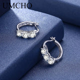 Zircon Gemstone Clip Earrings Solid 925 Sterling Silver Daily Style Gift Jewelry