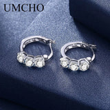 Zircon Gemstone Clip Earrings Solid 925 Sterling Silver Daily Style Gift Jewelry