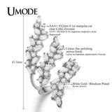 Adjustable Engagement Rings Wedding Flower Rings for Bridal Women Zircon Rings