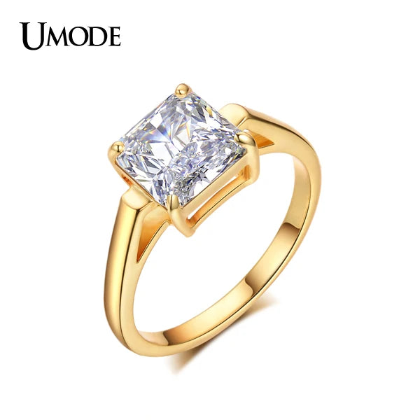 Anillo CZ Gold Wedding Rings For Women AUR0134