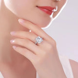 CZ Geometric Ring for Women UR0575A