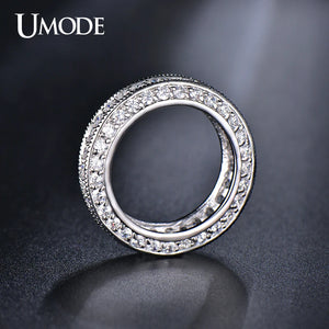 Vintage Zircon Engagement Wedding Ring for Women Girls