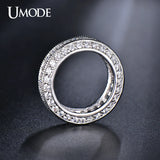 Vintage Zircon Engagement Wedding Ring for Women Girls