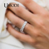 Eternity Rings Cubic Zirconia Wedding Bands Gift
