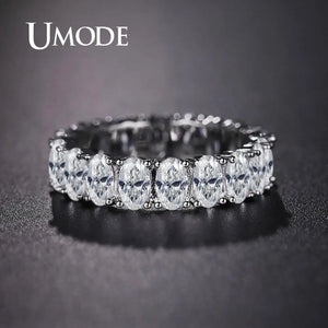 Eternity Rings Cubic Zirconia Wedding Bands Gift