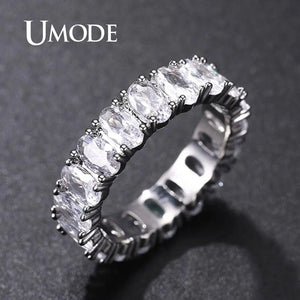Eternity Rings Cubic Zirconia Wedding Bands Gift