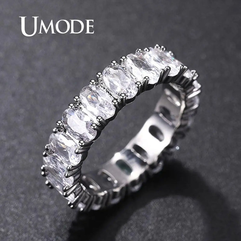 Eternity Rings Cubic Zirconia Wedding Bands Gift