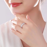 Eternity Rings Cubic Zirconia Wedding Bands Gift