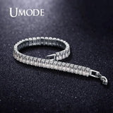 Copper Zircon Tennis Bracelet for Women Men