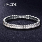 Copper Zircon Tennis Bracelet for Women Men