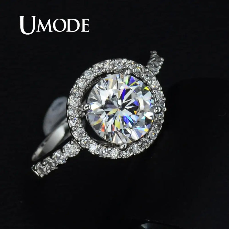 Cubic Zirconia Engagement Wedding Ring UR0012