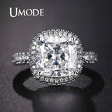 Minimalist Clear Stone Wedding Ring for Women
