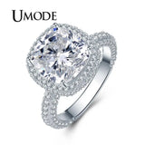 Minimalist Clear Stone Wedding Ring for Women