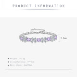 Flower CZ Bracelet for Women Wedding Jewelry